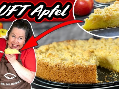 Saftiger Duft Apfelkuchen mit Streusel | in 10 min im Ofen