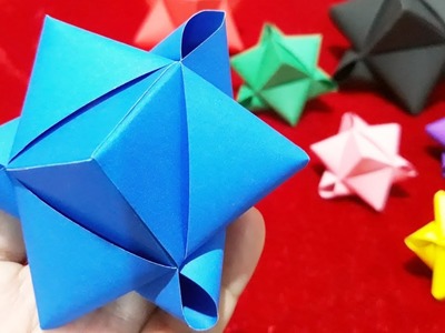 วิธีพับดาว สอนพับดาวกระดาษง่ายๆ|3D Paper Star|Origami Paper  Star