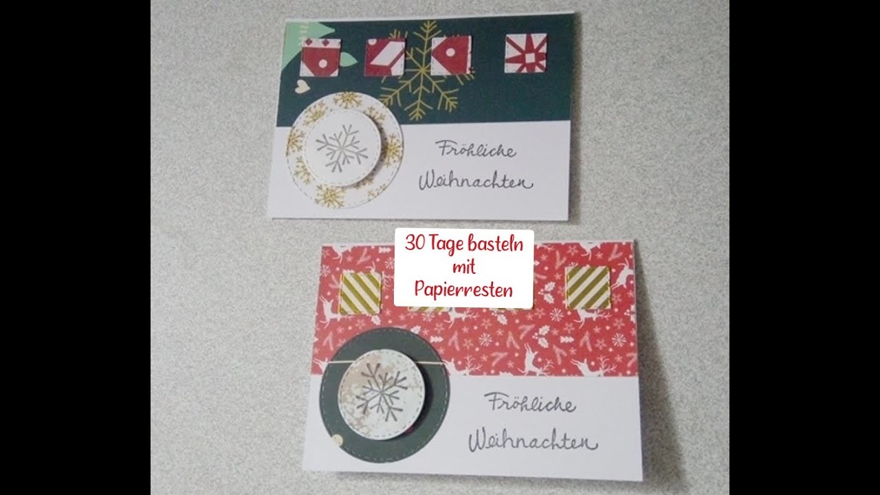 30 Tage basteln mit Papierresten - Part # 29. 30