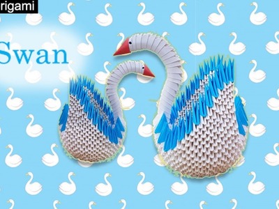 3D origami Swan tutorial | DIY Paper Crafts Swan