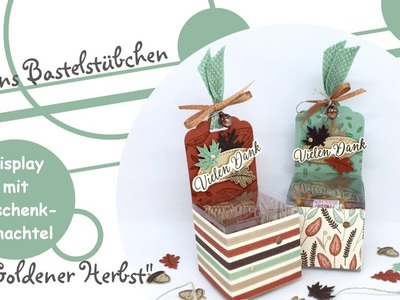 Display mit Geschenkschachtel basteln mit "Goldener Herbst" von Stampin´ Up!