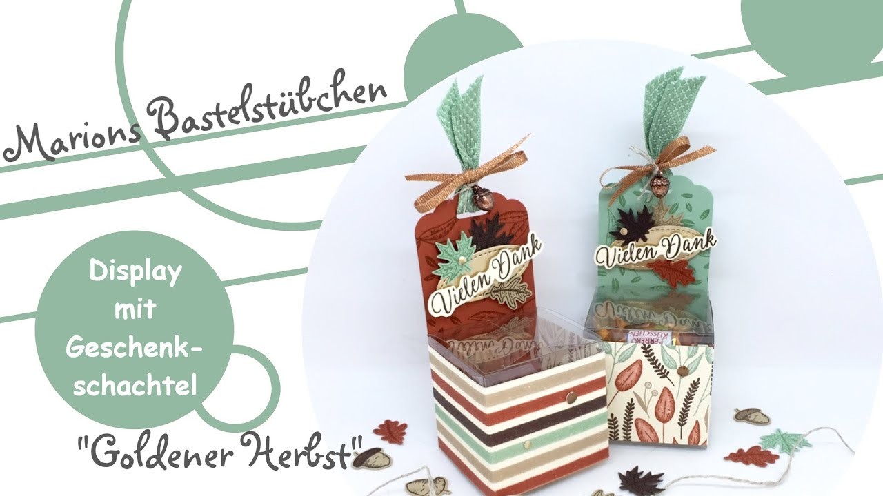 Display mit Geschenkschachtel basteln mit "Goldener Herbst" von Stampin´ Up!