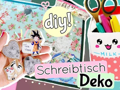 DiY Anime & Manga Schulsachen basteln ???? SCHREIBTISCH Deko DiYs ⭐️ MANGA Back to School DiY Ideen