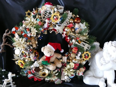DIY Kranz zur Weihnachtszeit – DIY Adventskranz – upcycling – Make Advent wreath