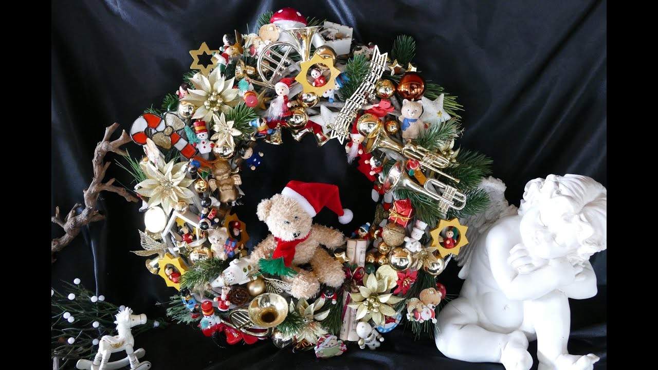 DIY Kranz zur Weihnachtszeit – DIY Adventskranz – upcycling – Make Advent wreath