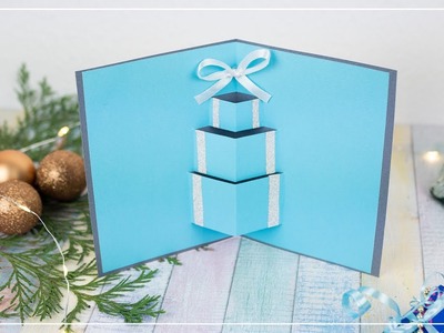 DIY Pop Up Weihnachtskarte aus Papier basteln | DIY Geschenkidee zu Weihnachten