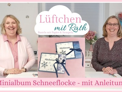 Flip Flap Minialbum Schneeflocke mit Tutorial PDF