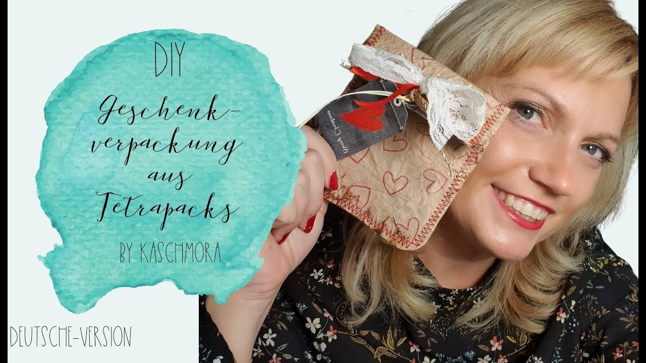 Geschenktüte aus Tetrapacks basteln #kaschmora #Tetrapak #junk #upcycling