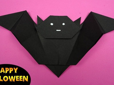 Halloween Deko selber basteln | Fledermaus falten aus papier | Basteln mit papier