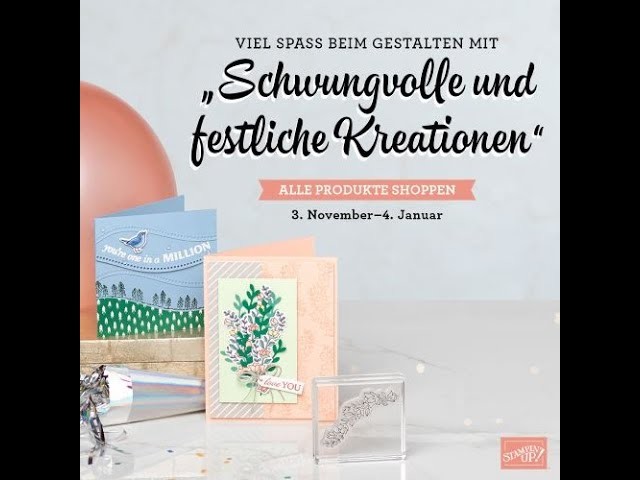 Neue Produkte im November "Schwungvolle und festliche Kreation" von Stampin`UP!