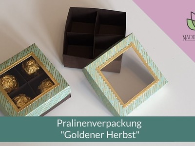 Pralinenverpackung "Goldener Herbst" - Stampin' Up! Verpackung basteln