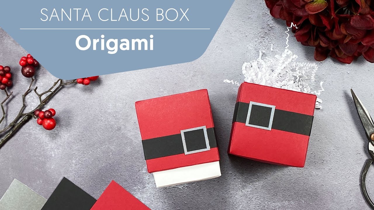 ???? Santa Claus Box | Origami | Video Hop Team Stempelwiese