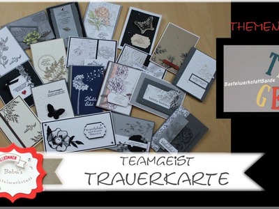 TeamGeist Trauerkarte basteln - Trauerkarten - Stampin´Up! - Kartenideen Beileidskarte - Trauerkarte
