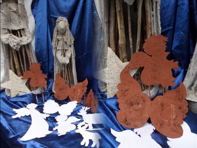 Tolle Shabby Chic EDELROST Engel, Flügel, Elch & Co für Haus & Garten BASTELN :))