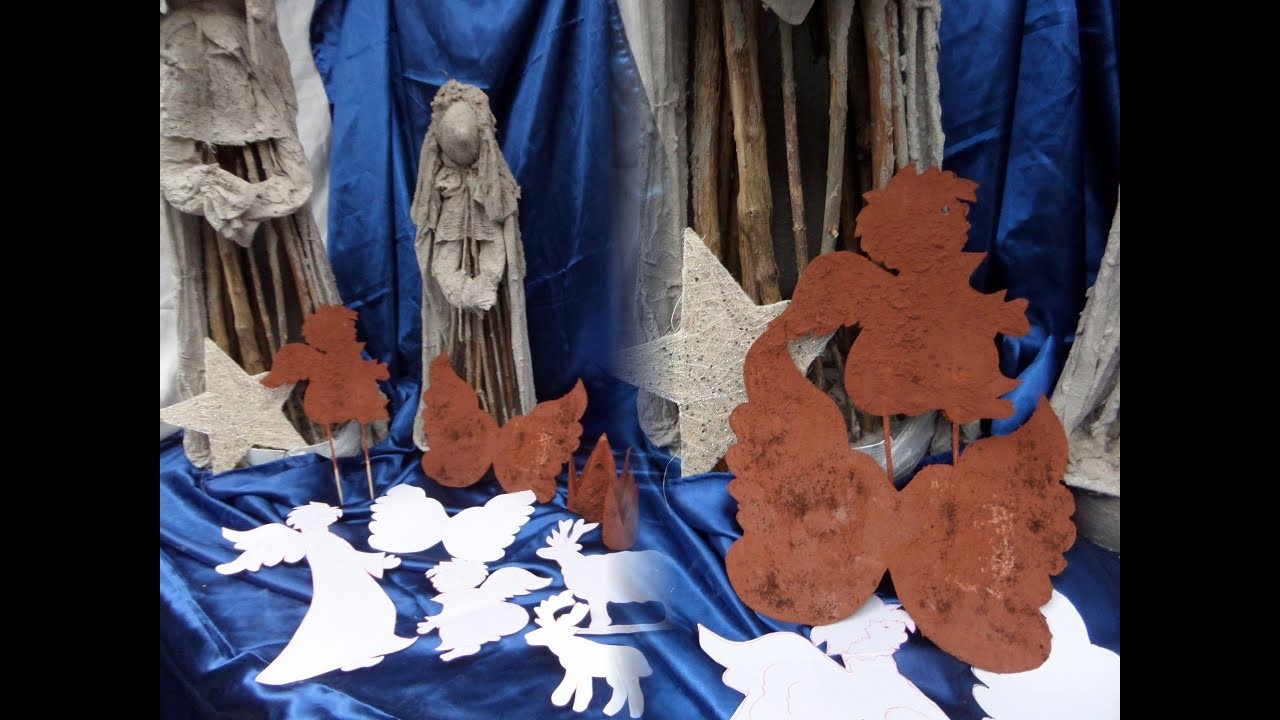 Tolle Shabby Chic EDELROST Engel, Flügel, Elch & Co für Haus & Garten BASTELN :))