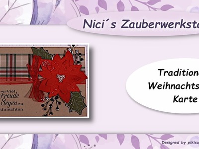 Traditionelle Weihnachtsstern-Karte ~ Stampin´Up! ~