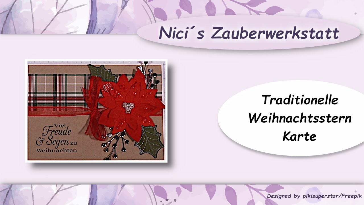 Traditionelle Weihnachtsstern-Karte ~ Stampin´Up! ~
