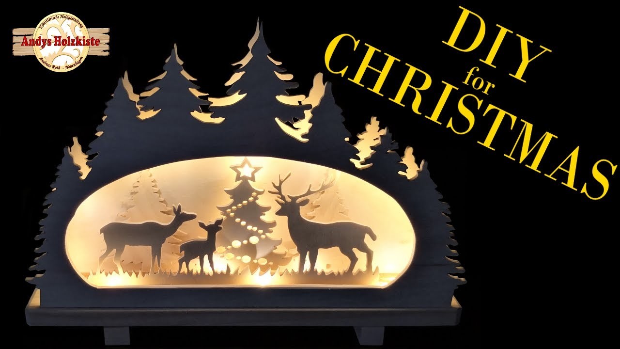 Weihnachtsdeko selber machen aus Holz | scroll saw Christmas decoration | Dekupiersägearbeit | DIY