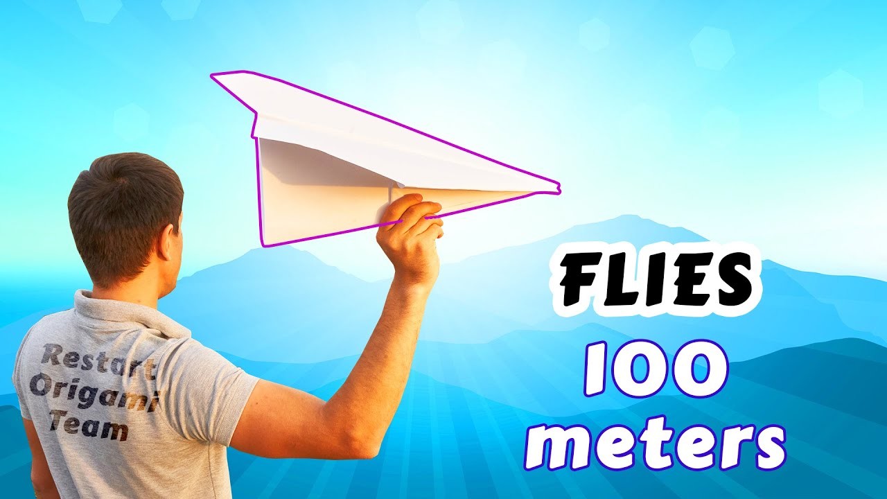 Wie macht man einen papierflieger. Papierflugzeug falten - Beste Flugzeug