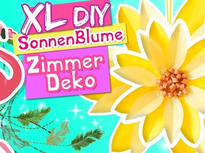 XL Blume DiY Raumdeko selber machen Basteln Teenie Zimmerdeko Frühling Herbst Sommer Diy TobiLotta