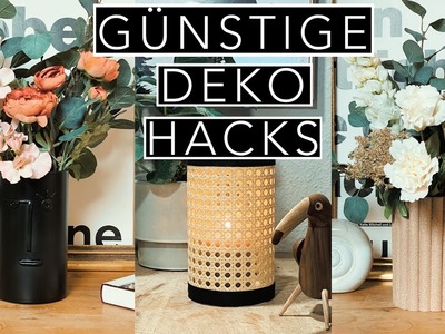 3 easy DEKO HACKS mit 2€ Vasen | Günstige Design Deko | Jelena Weber
