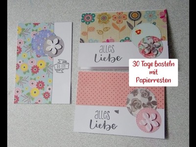 Challenge 30 Tage basteln mit Papierresten - Part15.30