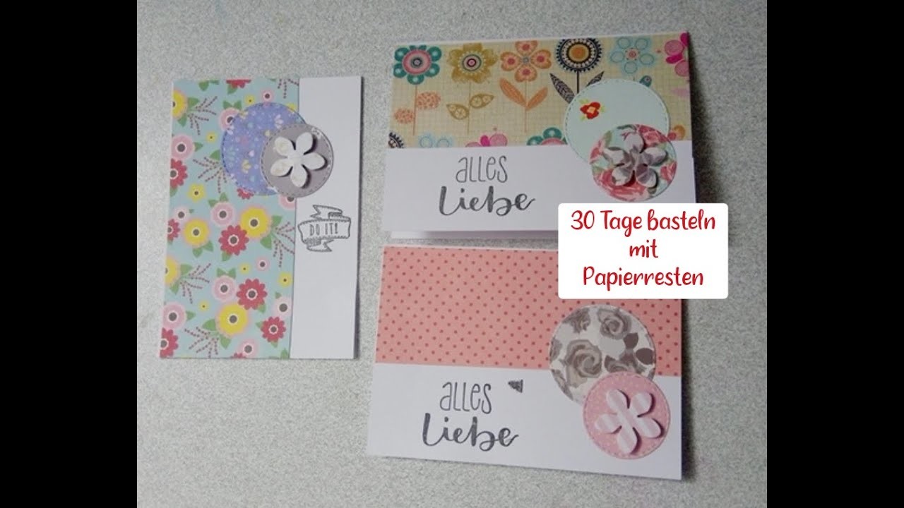 Challenge 30 Tage basteln mit Papierresten - Part15.30