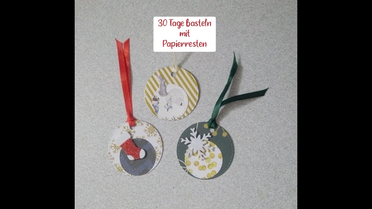 Challenge 30 Tage basteln mit Papierresten - Part 14. 30