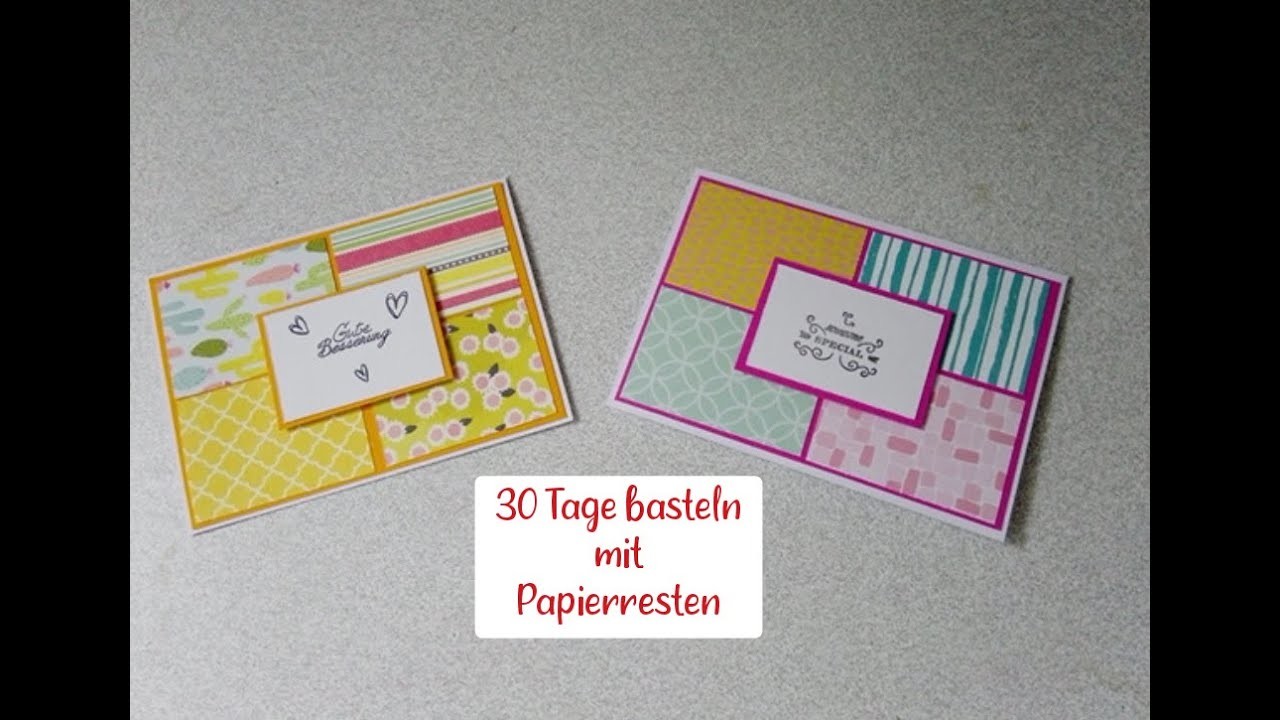 Challenge 30 Tage basteln mit Papierresten- Part # 21.30