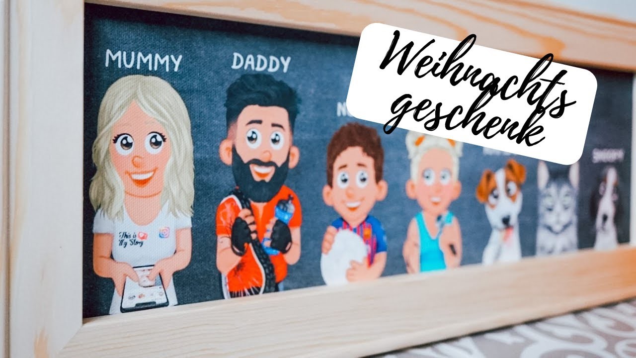 Das perfekte Geschenk für Weihnachten - Einzigartiges Familienportrait zum Selbermachen