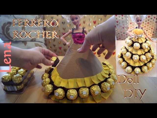 DIY Kleid aus Ferrero Rocher v???????? ???????????????? ???? DIY Ferrero Rocher Doll DIY ????  Кукла из конфет ферреро роше