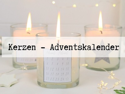 DIY - Mini-Kerzen-Adventskalender selber machen + kostenlose Vorlage