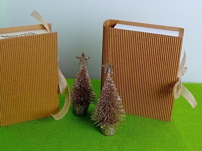 Ein Buch als Weihnachtsverpackung mit Stampin'Up! teil 1