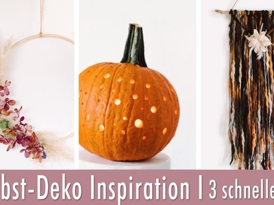 Herbst-Deko DIY I 3 schnelle & einfache Ideen für den Herbst & Halloween