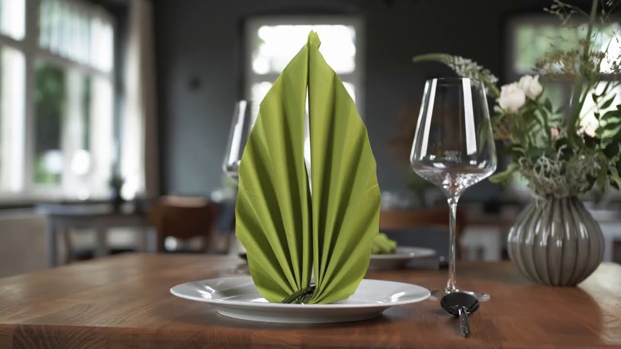 Sepkina 3D Servietten falten tischfertig veredelt geformt Produkt Werbevideo