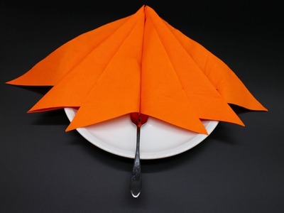 Servietten falten 'Regenschirm' für Herbst, Advent, Geburtstag, Sommer [W+]