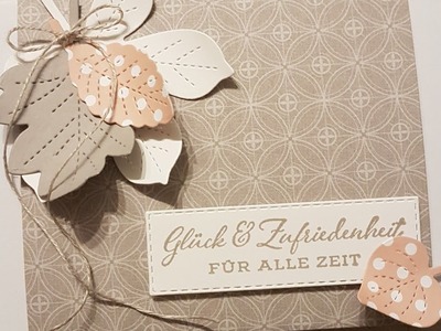 Tutorial schnelle, herbstliche Verpackung mit den Produkten von Stampin'Up