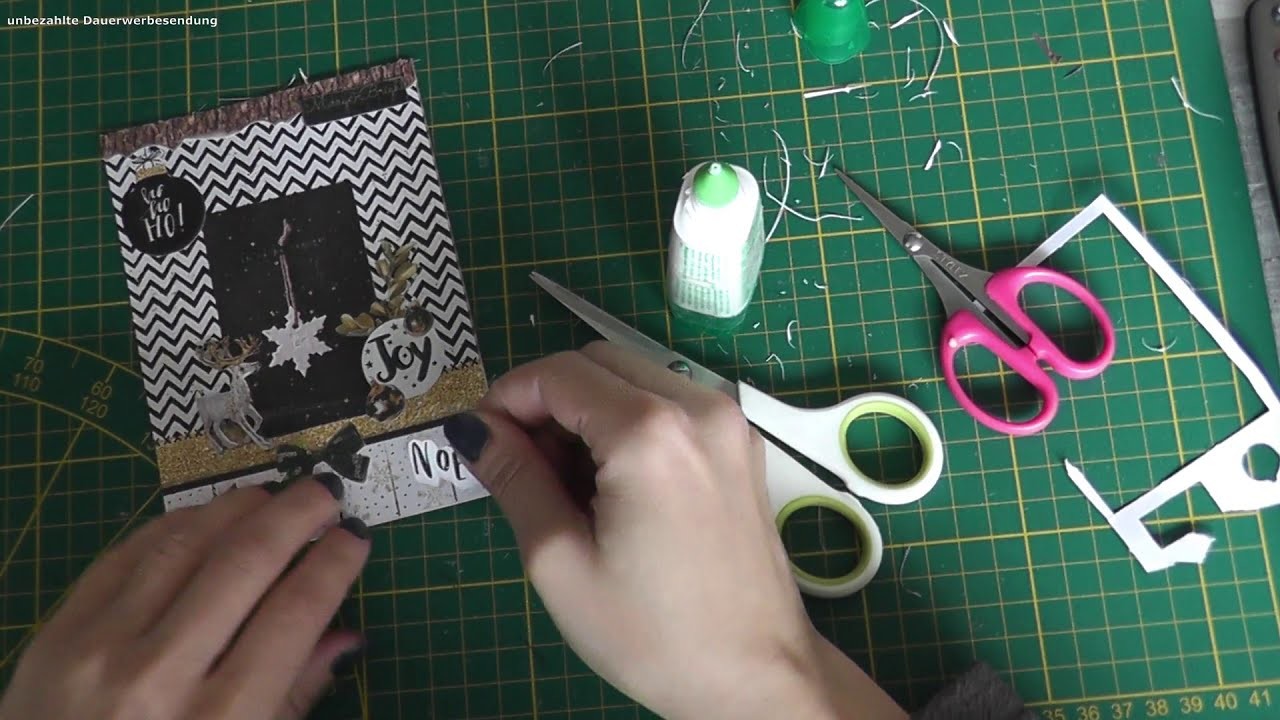 Watch me craft: Ein weiterer DIY-Block von #Action komplett verbastelt (Weihnachtsmotive)