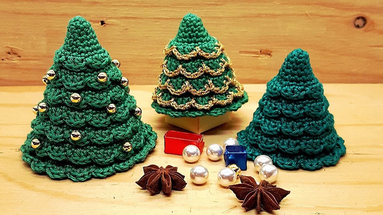 Weihnachtsbaum häkeln - christmas tree crochet tutorial