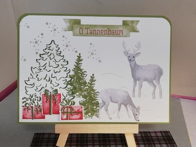 Weihnachtskarte basteln mit dem Projektset "Zur Weihnachtszeit" von STAMPIN`UP!