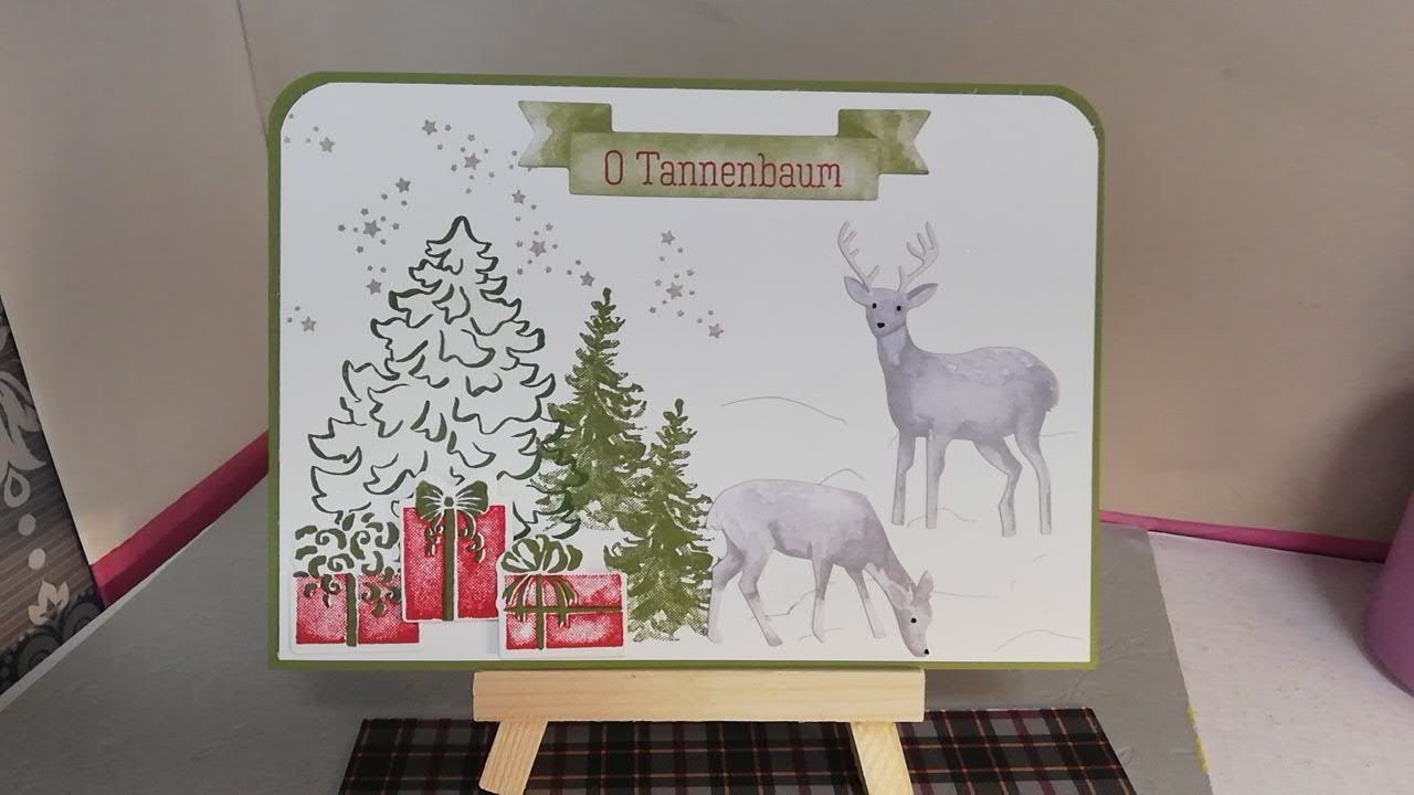 Weihnachtskarte basteln mit dem Projektset "Zur Weihnachtszeit" von STAMPIN`UP!