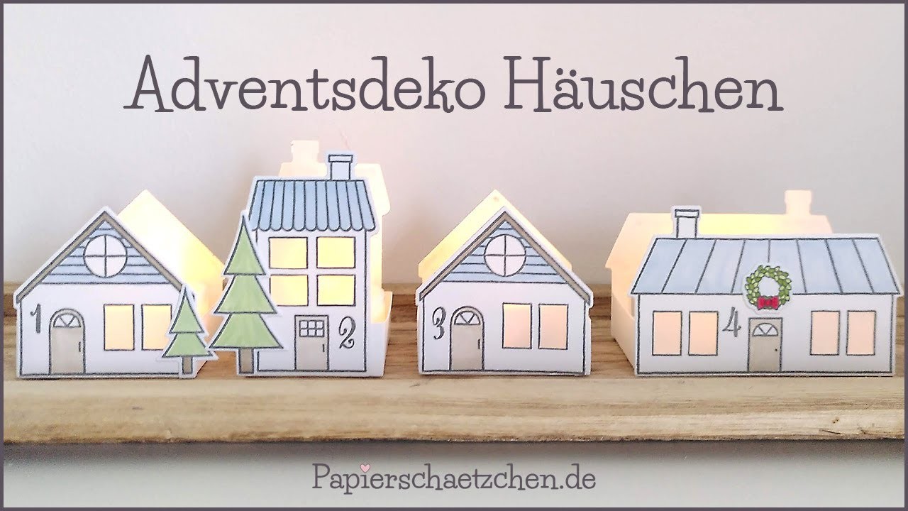 DIY Adventsdeko Häuser - Stampin' Up! Coming Home