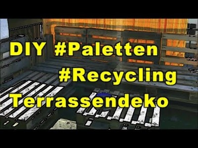 DIY #Paletten#Recycling. Sitzgruppe. Hochbeet. Terrassendeko *Inspiration