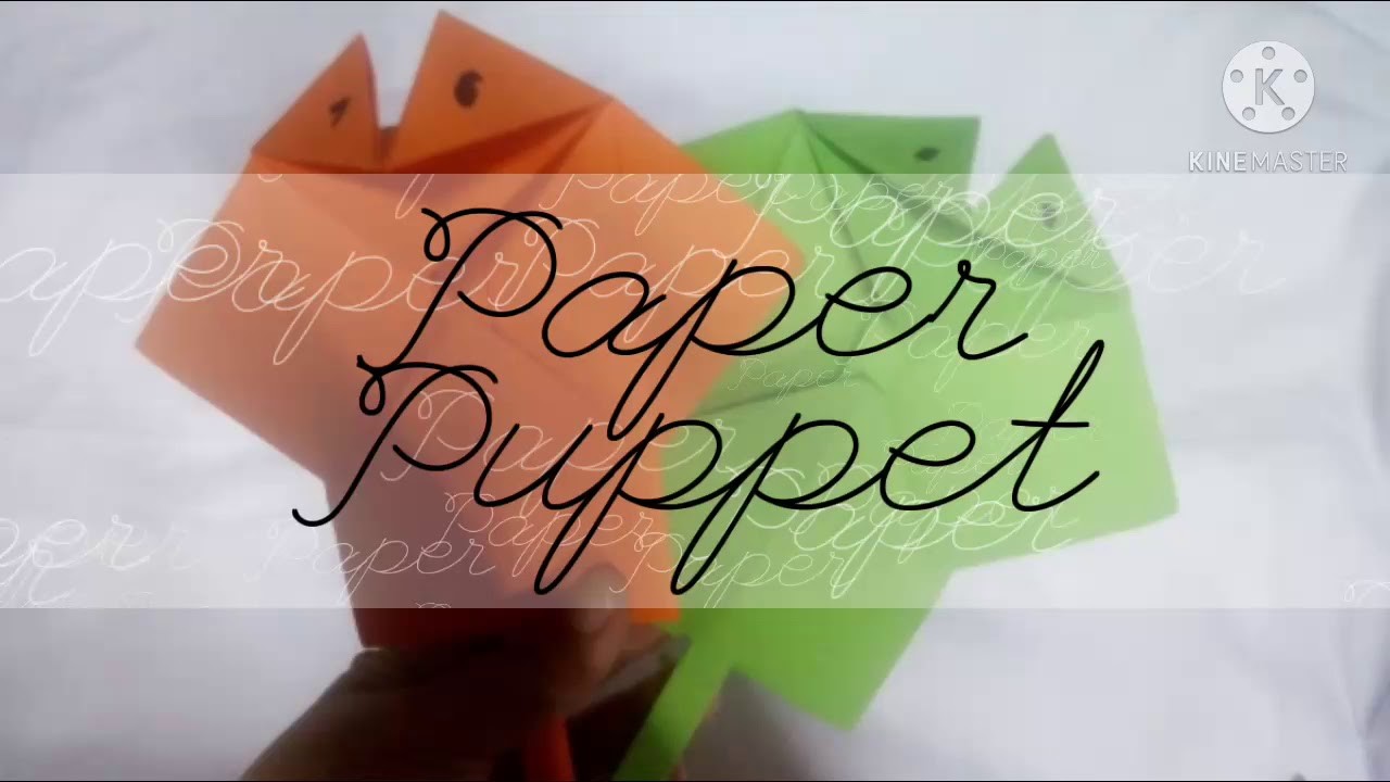 Easy DIY Paper puppet.origami.paper craft