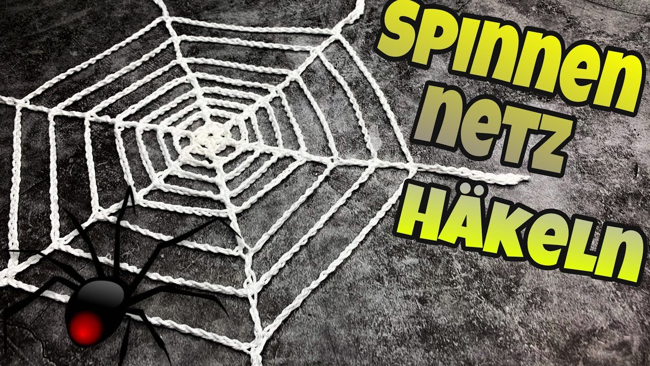 Einfaches Spinnennetz-Häkeln | Deko | Halloween ????