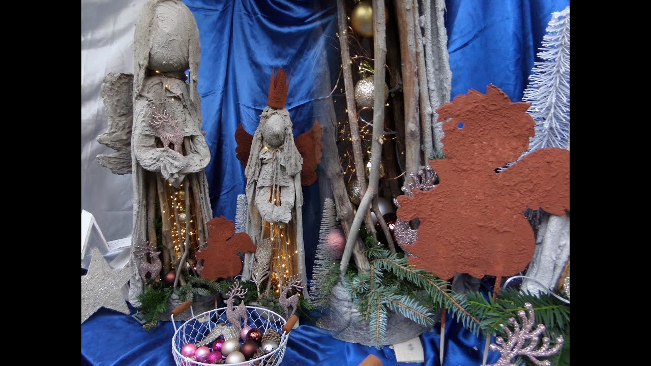 Große Shabby Chic DEKO ENGEL mit LICHT, für Haus & Garten Teil 1