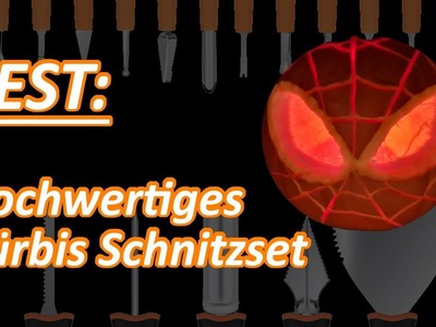 Halloween Kürbis schnitzen Anleitung und Test - Kürbis Schnitzset von Amazon - Spiderman Testoleros