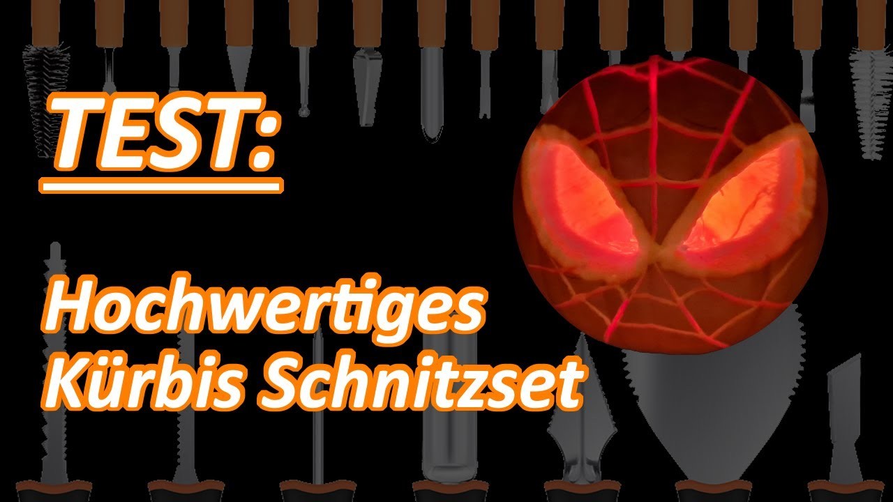 Halloween Kürbis schnitzen Anleitung und Test - Kürbis Schnitzset von Amazon - Spiderman Testoleros