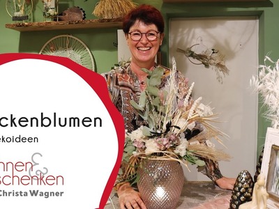 Herbstlicher Trockenblumenstrauß | DIY Dekoidee von Wohnen & Schenken - Christa Wagner