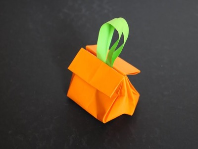 Kürbis Schachtel Basteln mit Papier DIY Deko oder Geschenk für Herbst, Geburtstag & Halloween [W+]